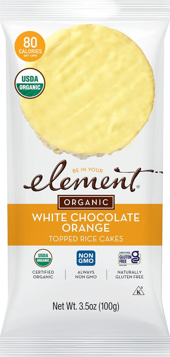 Element  Organic Dipped Rice Cakes Vanilla Orange 3.5 oz