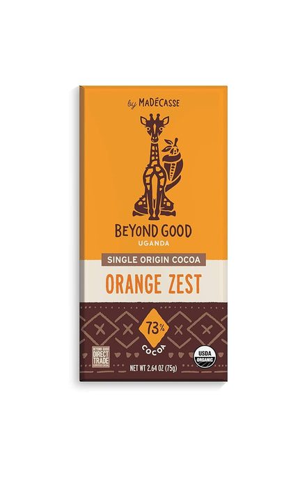 Beyond Good  Bar Orange Zest Dark Chocolate   2.64 Oz