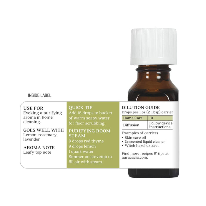 Aura Cacia  Essential Oil Red Thyme  1 Each  0.5 Oz