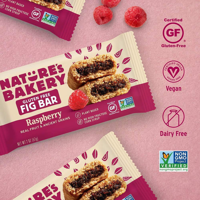 Nature'S Bakery  Gluten Free Fig Bar Raspberry  6/2 Oz