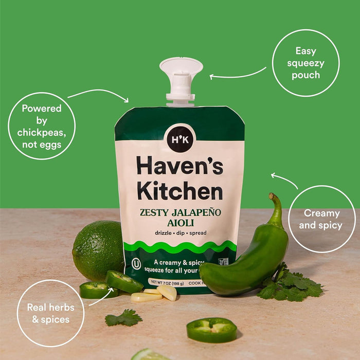 Haven's Kitchen Aioli Sauce Zesty Jalapeno Aioli 7 OZ