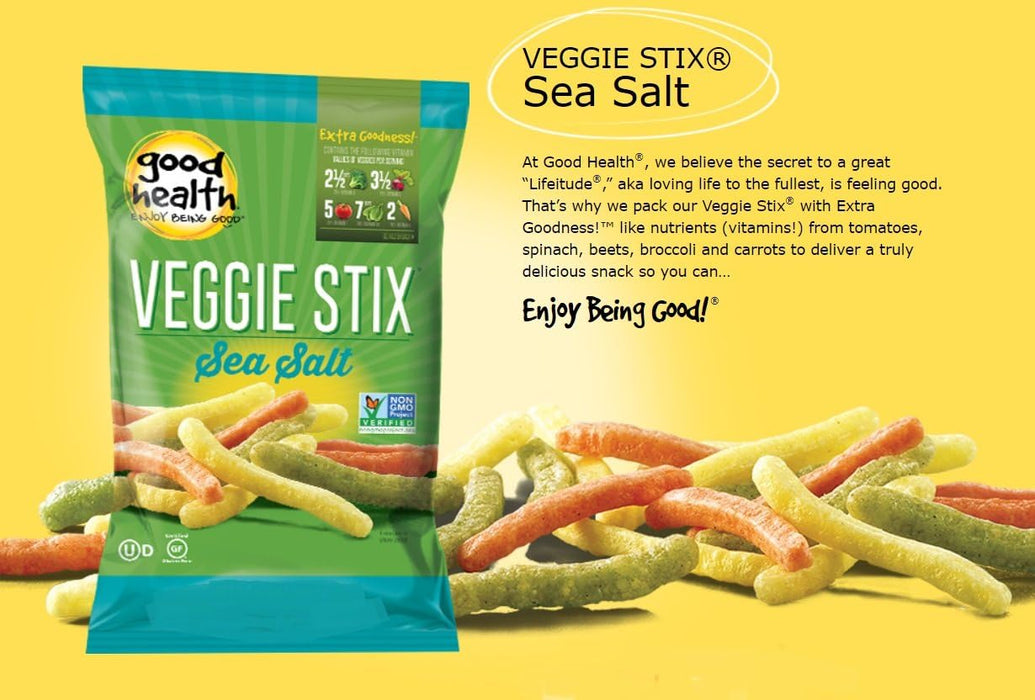 Good Health Natural Foods  Sea Salt Veggie Stix  6.25 Oz