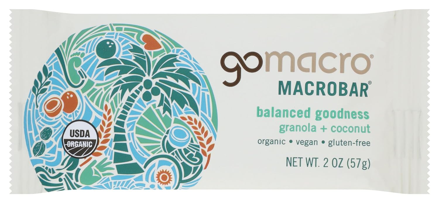 Gomacro  Organic Macrobar Granola With Coconut   2 Oz