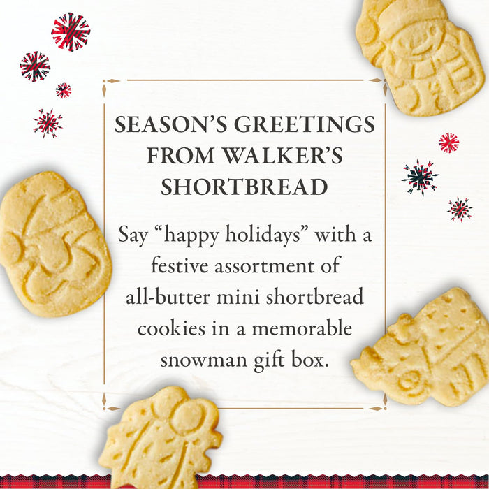 Walker’s Assorted Snowman Mini Shortbread Cookies 5.3 oz