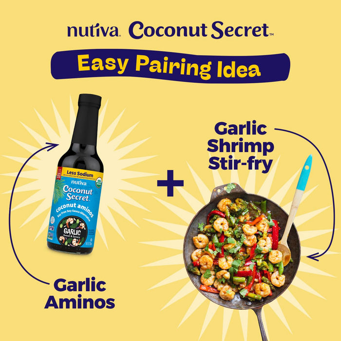 Coconut Secret Organic Garlic Sauce and Marinade Soy Free 10 oz