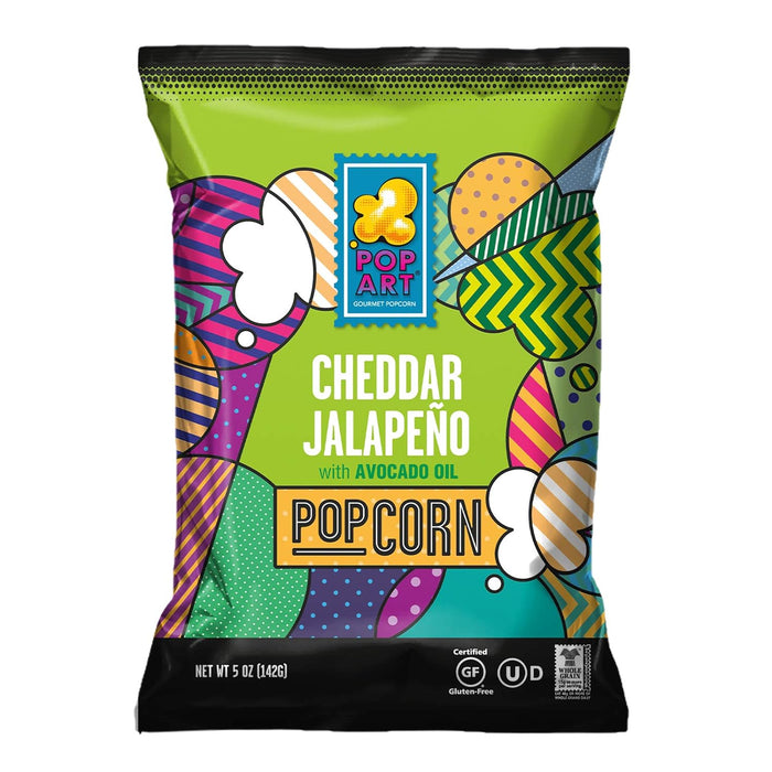 Pop Art  Gourmet Corn White Cheddar Jalapeno  5 Oz