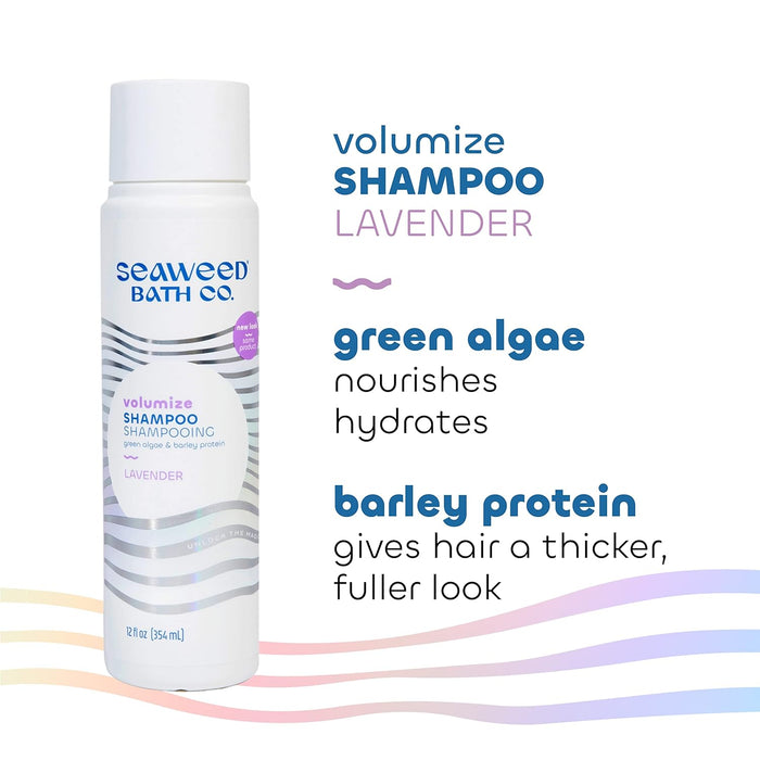 Seaweed Bath Co  Shampoo Volumizing Lavender  1 Each  12 Oz