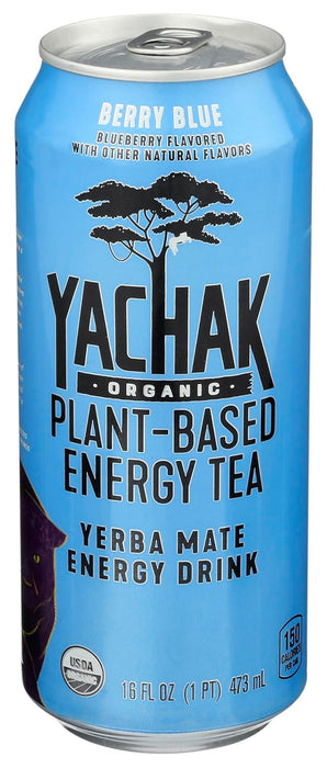 Yachak Organic Yerba Mate  Yerba Mate Berry Blue  16 Oz