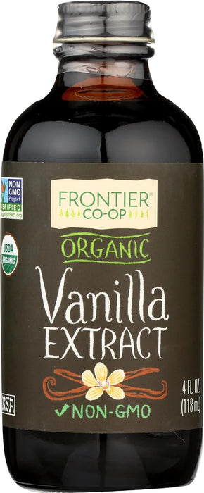 Frontier Nat Prod Co-Op  Organic Vanilla Extract  1 Each  4 Oz