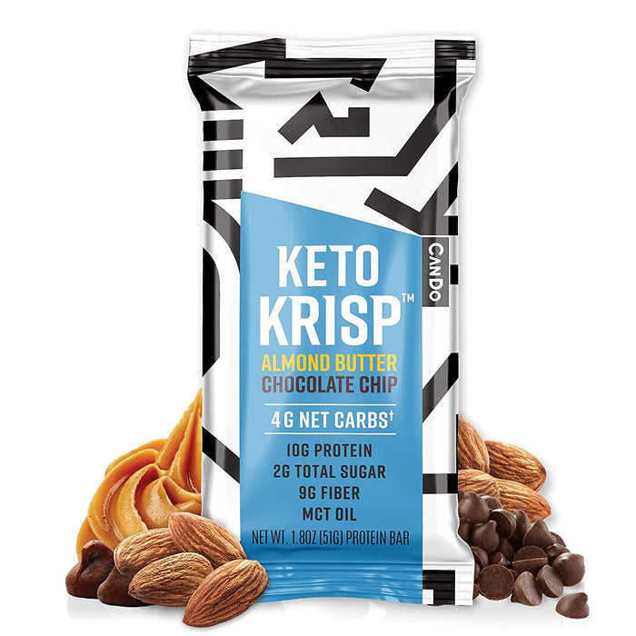 Keto Krisp  Almond Butter Chocolate Chip Bar  1.8 Oz