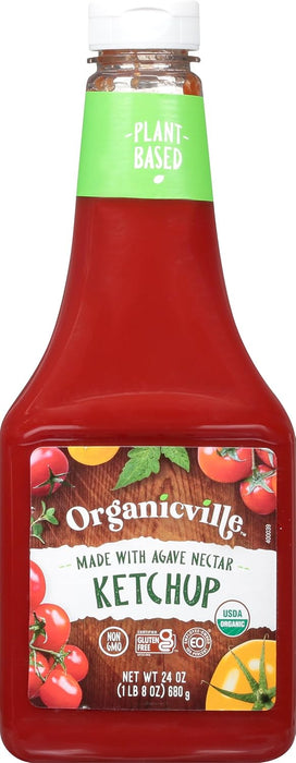 Organicville Organic Ketchup No Sugar Added 24 oz