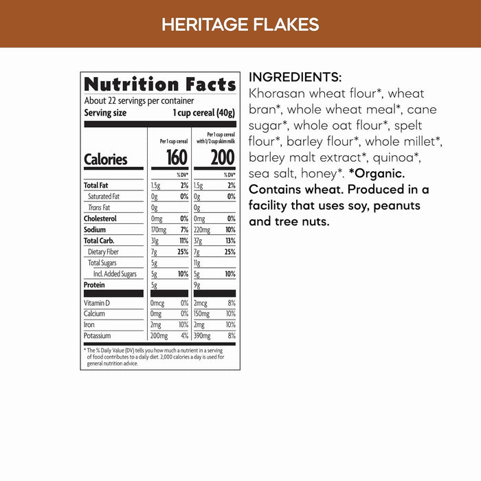 Nature'S Path  Organic Heritage Flakes Cereal   32 Oz