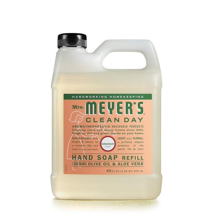 Mrs. Meyer'S Clean Day Liquid Hand Soap Refill Geranium 33 Oz