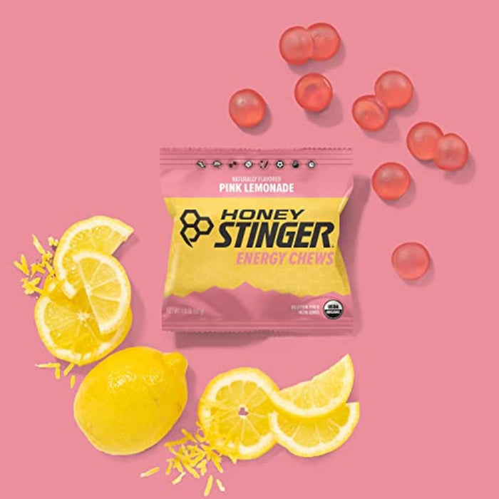 Honey Stinger  Energy Chews Pink Lemonade   1.8 Oz