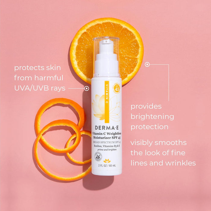 Derma E  Vitamin C Weightless Moisturizer Spf 45  2 Oz