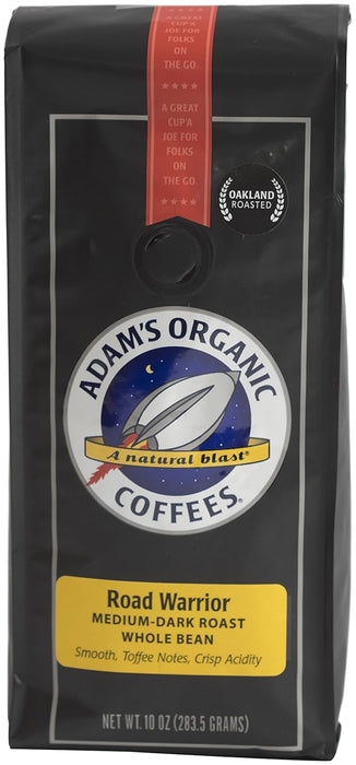 Adam's Organic Coffee Road Warrior 10 Ounce