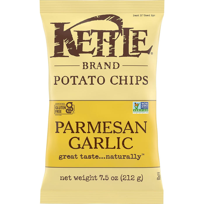 Kettle Brand  Potato Chips Parmesan Garlic  7.5 Oz