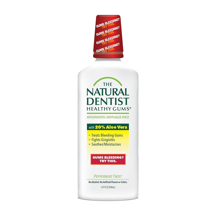 Natural Dentist  Healthy Gums Antigingivitis Rinse Peppermint Twist  1 Each  16.9 Oz