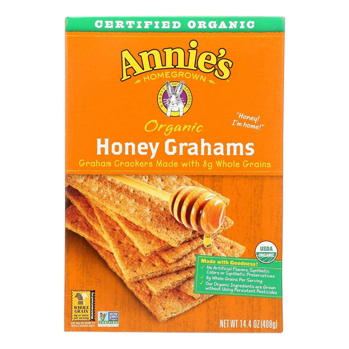 Annie'S Homegrown  Organic Honey Graham Crackers  14.4 Oz