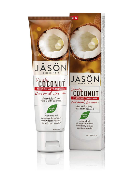 Jason Natural Products  Whitening Toothpaste Coconut Cream  1 Each  4.2 Oz