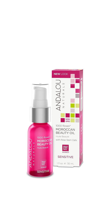 Andalou Naturals Moroccan Beauty Oil Sensitive 1000 Roses 1 Oz