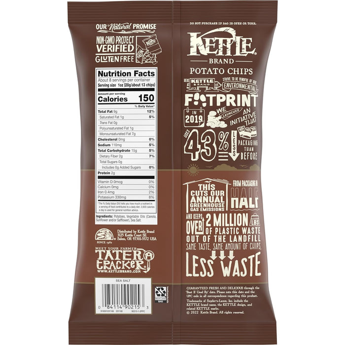 Kettle Brand  Potato Chips Sea Salt  7.5 Oz