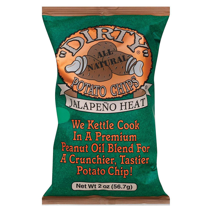 Dirty Potato Chips  Jalapeno Heat Potato Chips  2 Oz