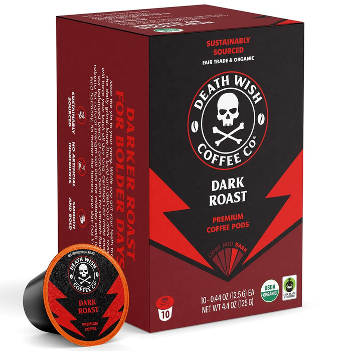 Death Wish Coffee  Ffee Single Serve Cup   10 ct