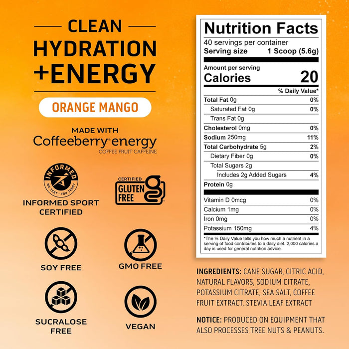 ENERGY DRNK ORANGE MANGO