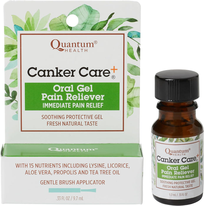 Quantum Health  Cankercare+ Oral Gel Pain Reliever  1 Each  0.33 Oz