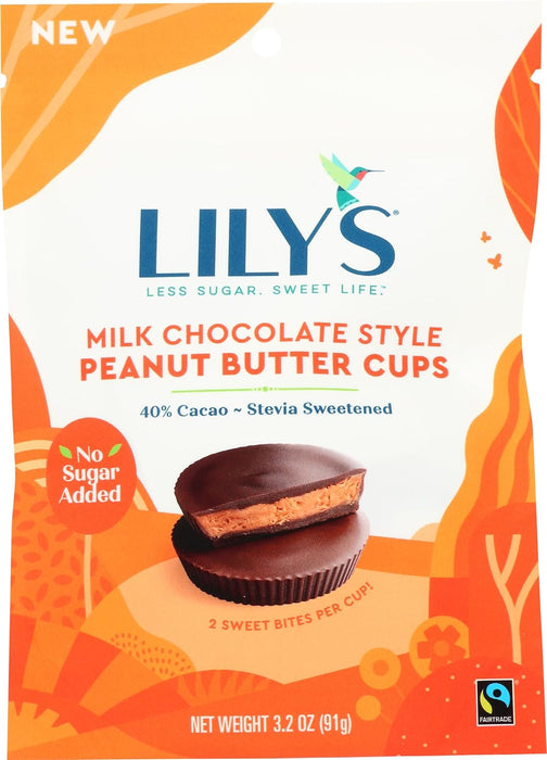 Lily'S  Peanut Butter Cup Milk Chocolate   3.2 Oz