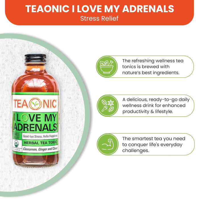 Teaonic  Herbal Tea Tonic I Love My Adrenals  8 Fl Oz