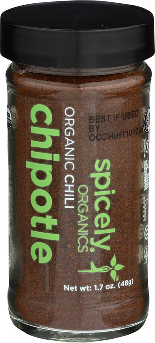 Spicely Organics  Organic Chili Chipotle Ground  1.7 Oz