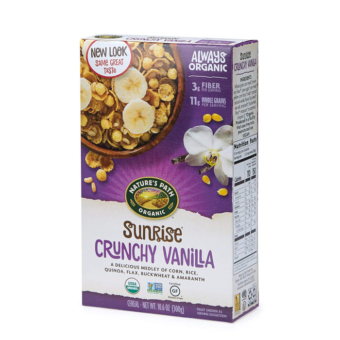 Nature'S Path  Organic Sunrise Crunchy Vanilla Cereal   10.6 Oz