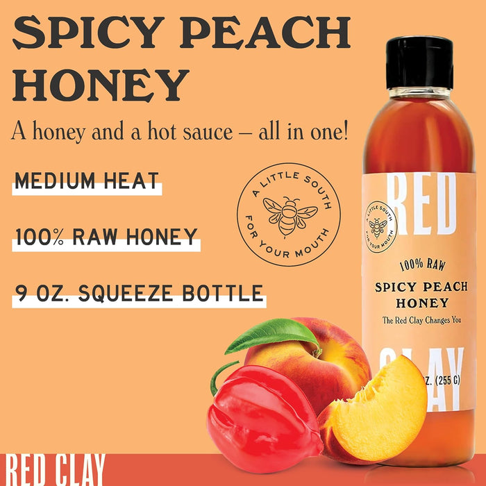 Red Clay Spicy Peach Honey Sauce 9 oz