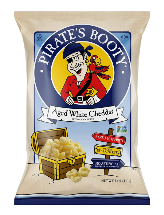 Pirate'S Booty  Baked Rice & Corn Aged White Cheddar Puffs  4 Oz