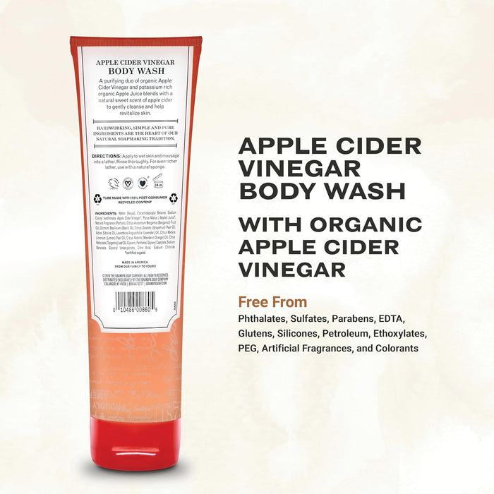 The Grandpa Soap Co. Apple Cider Vinegar Revitalize Body Wash 9.5 Oz