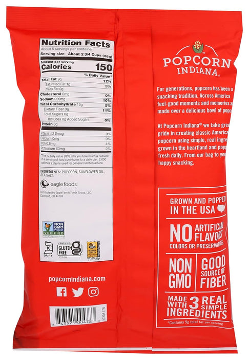 Popcorn Indiana  Popcorn Sea Salt  4.75 Oz