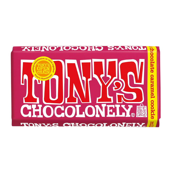 Tony`S Chocolonely Milk Chocolate Caramel Cookie Bar 6.35 Oz