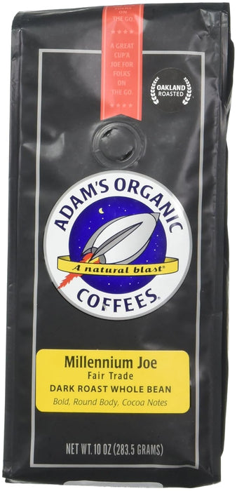 Adam's Organic Coffee Millenium Joe 10 Ounce