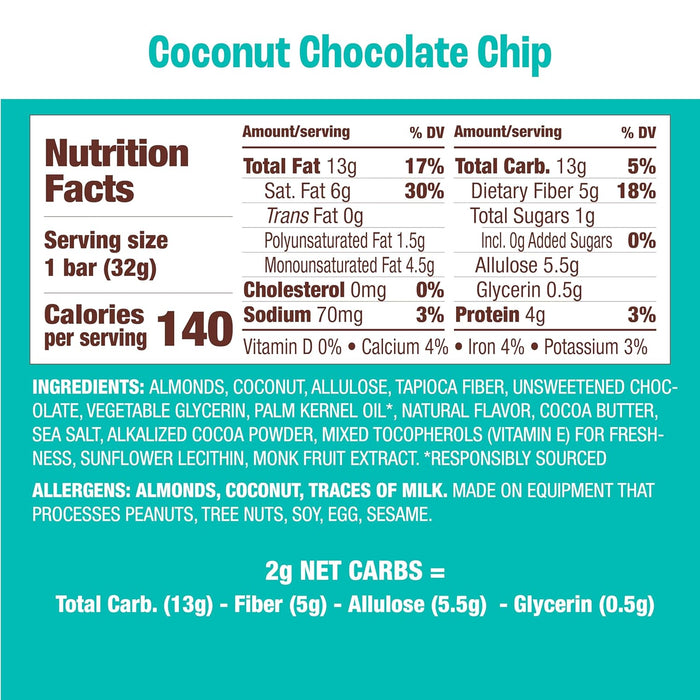 Munk Pack  Granola Bar Keto Coconut Cocoa Chip   4/1.12 Oz