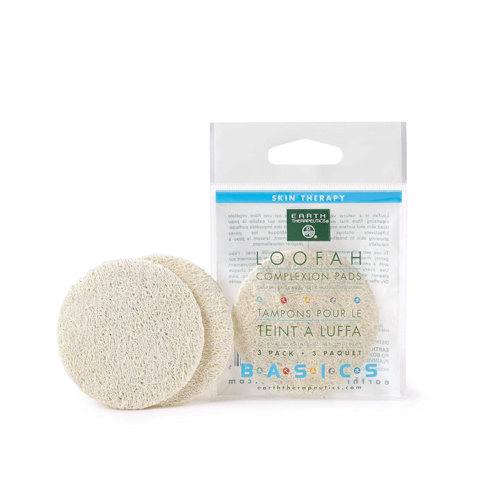 Earth Therapeutics  Loofah Complexion Pads  1 Each  3 Pk