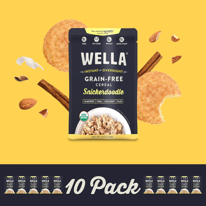 Wella Organic Cereal Snickerdoodle  Single-Serve 1.6 OZ