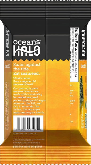 Oceans Halo Korean BBQ Seaweed  .14 OZ