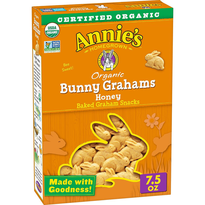 Annie'S Homegrown  Organic Bunny Grahams Honey  7.5 Oz