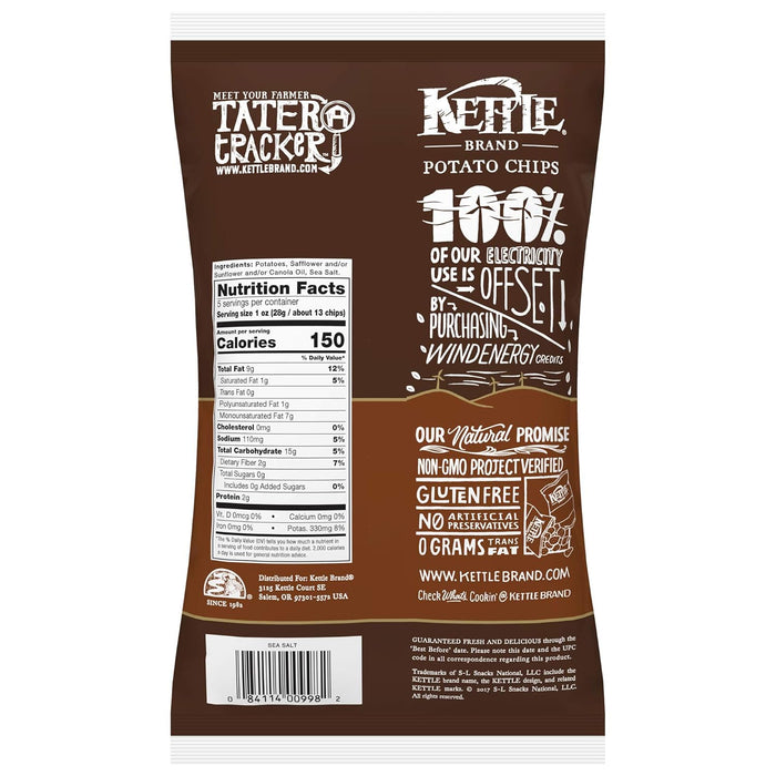 Kettle Brand  Sea Salt Potato Chips  5 Oz