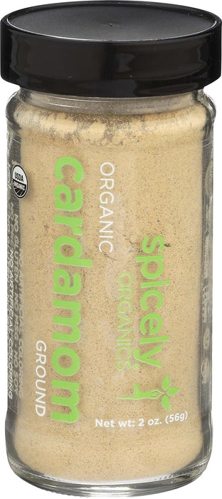 Spicely Organics  Organic Cardamom Ground  2 Oz