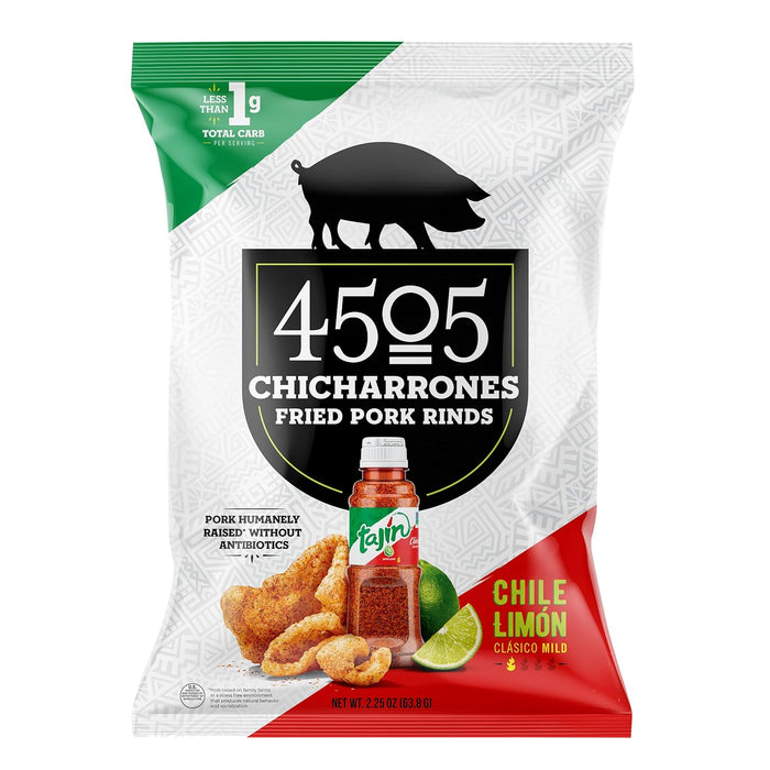 4505 Meats  Chicharrones Fried Pork Rinds  2.25 Oz.