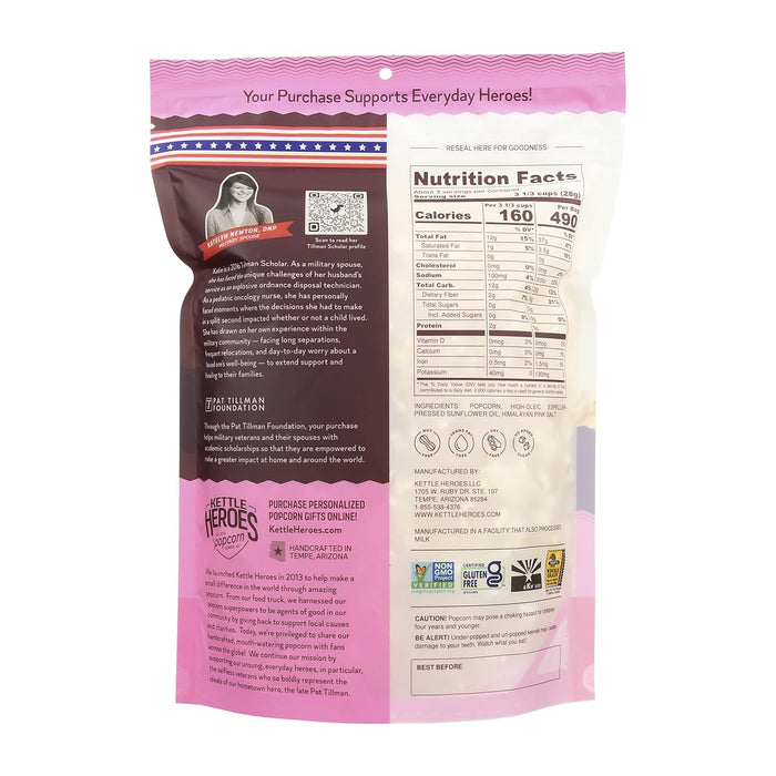 Kettle Heroes Artisan Popcrn  Kettle Zen Ma Pink Popcorn  3 Oz