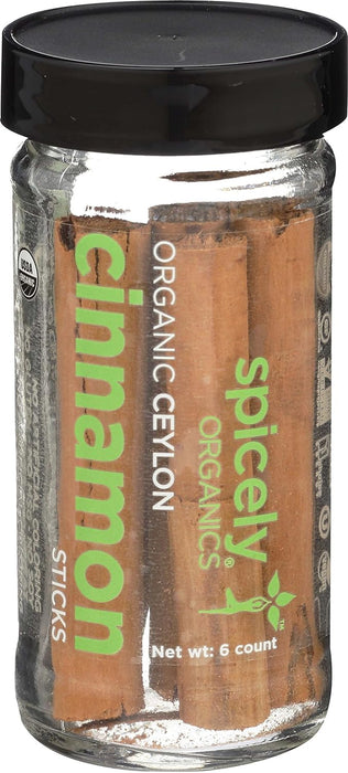 Spicely Organics  Organic Cinnamon Ceylon Sticks  6 Ct